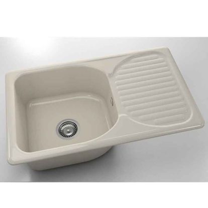 Chiuveta cu blat dreapta/stanga Fat Classic 80 x 49 cm, jasmin 03