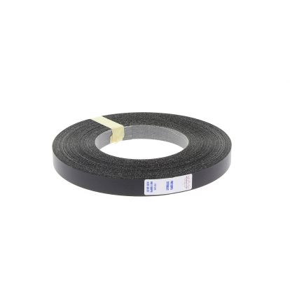 Folie cant negru striat 21mm