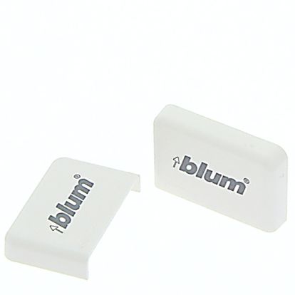 Capac acoperire METABOX ZAA.3500.BL pentru cuplaj front, inscriptionat Blum, alb