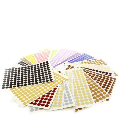 Pastila autoadeziva mascare surub 140 buc/folie, verde lamaie (EG U630/KST D134)