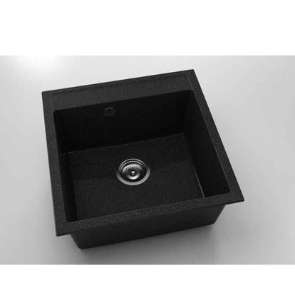 Chiuveta cu o cuva Fat Avangard 51 x 51 cm, galaxy black 422