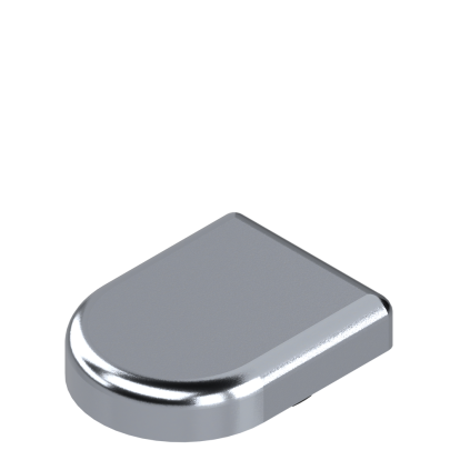 Capac balama BLUM semioval 84.4120, crom lucios