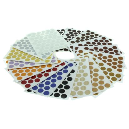 Pastila autoadeziva mascare surub, 50 buc/folie, albastru (D108/125)