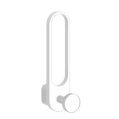 Cuier Fusion alb mat din metal