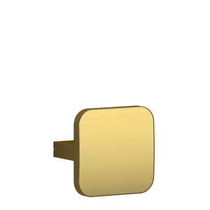 Buton din aluminiu Flow Beta, auriu lucios 