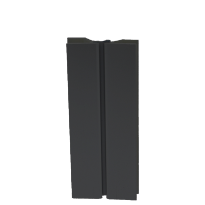 Multiangolo din plastic folie AL negru pentru plinta H100 