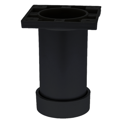 Picior sofa Sedeff rotund reglabil din ABS H70xD50, negru