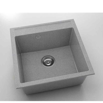 Chiuveta cu o cuva Fat Avangard 51 x 51 cm, platina 259