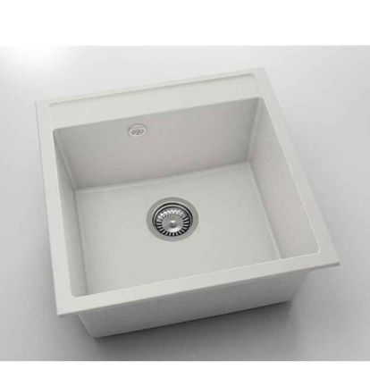 Chiuveta cu o cuva Fat Avangard 51 x 51 cm, pure white 1000