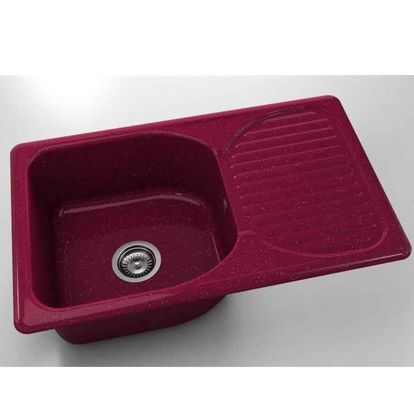 Chiuveta cu blat dreapta/stanga Fat Classic 80 x 49 cm, silver violet 20