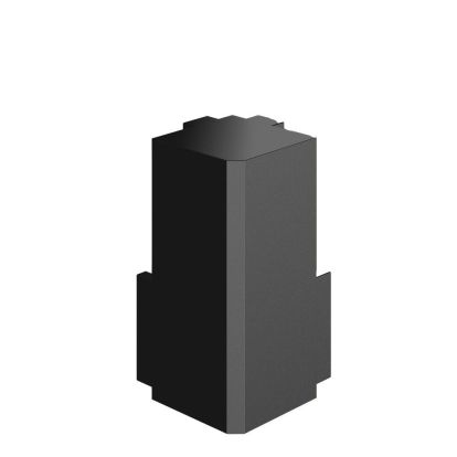 Coltar interior pentru profil aluminiu negru tip L Gola orizontal 2675 A