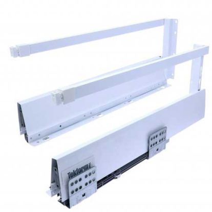 TEKFORM TITUS cu extragere totala si amortizare L400 H182 mm (laterala H70 mm + lonjeron), alb
