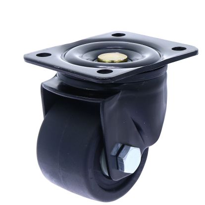 Rola din nylon D75 cu flansa metalica pentru carucior marfa, 600 kg
