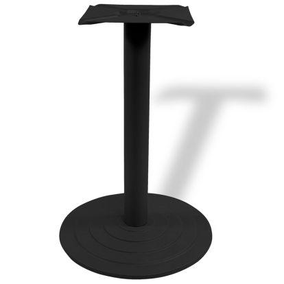 Picior masă central Thier din oțel cu baza rotundă H720XD76, negru