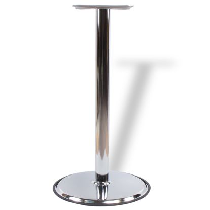 Picior masă central Tony din oțel cu baza rotundă H1100XD76, crom