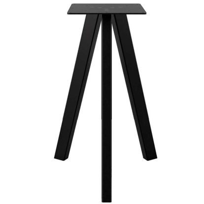 Picior masă central Tripod din oțel cu 3 brațe H720x60x40, negru