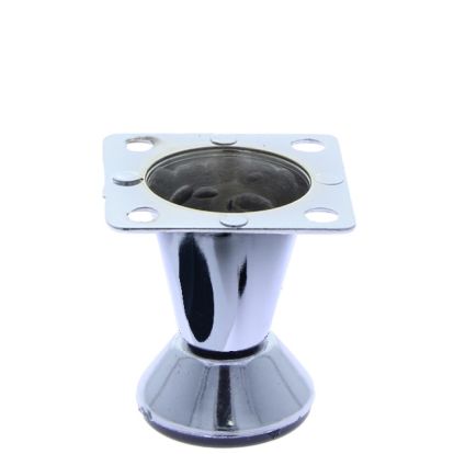 Picior conic Dino reglabil din aluminiu H50, crom