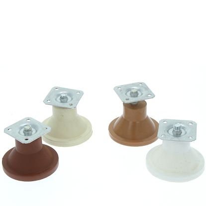 Picior conic Elmo reglabil din plastic H55, alb