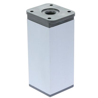 Picior patrat Piedro din aluminiu H100x40x40, satinat