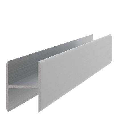 Profil din aluminiu pentru imbinare pal tip H 2.5 ml, inox