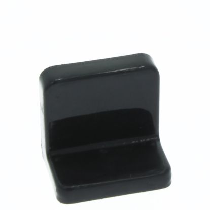Demontabil din metal tip L cu mască din plastic, negru