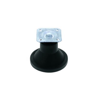 Picior conic Elmo reglabil din plastic H55, negru (4 buc)