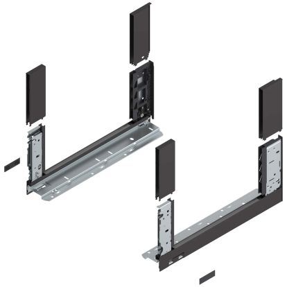 Laterala sertar LEGRABOX FREE 780C4002 stanga+dreapta, negru