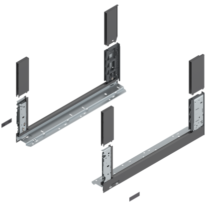 Laterala sertar LEGRABOX 780C5002S stanga+dreapta, gri orion