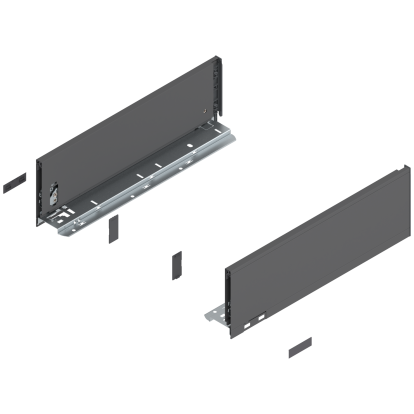 Laterala sertar LEGRABOX 770K4002S stanga+dreapta, gri orion