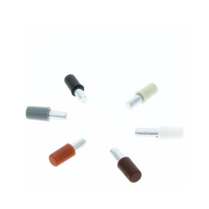 Suport din metal cu manson din plastic pentru polita, bej (100 buc)