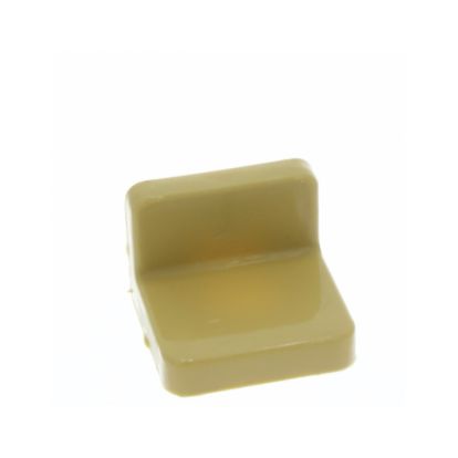 Demontabil din metal tip L cu mască din plastic, bej (10 buc)