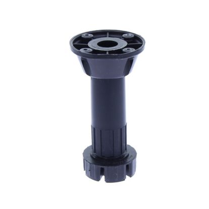 Picior bucatarie economic reglabil din plastic H120, negru (4 buc)