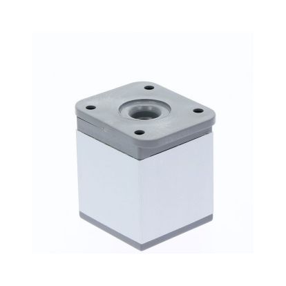 Picior patrat Piedro din aluminiu H50x40x40, satinat (4 buc)