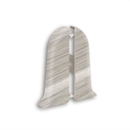 TERMINATII PLINTA PVC FRASIN ALB KN5252 ST-DR, 2 BUC/SET
