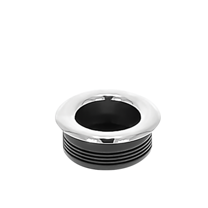 Maner rotund mic ingropat din plastic Levi 30145.04, crom (2 buc)