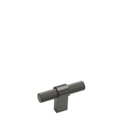 Buton din aluminiu System Antino, nichel negru lucios
