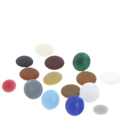 Capac pentru eurosurub din plastic cu pin, cires (100 buc)