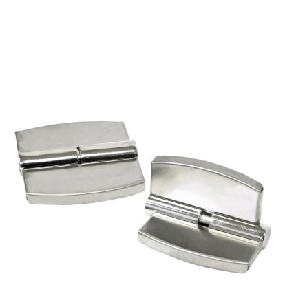 Balama din aluminiu dreapta pentru usi compact HPL, inox