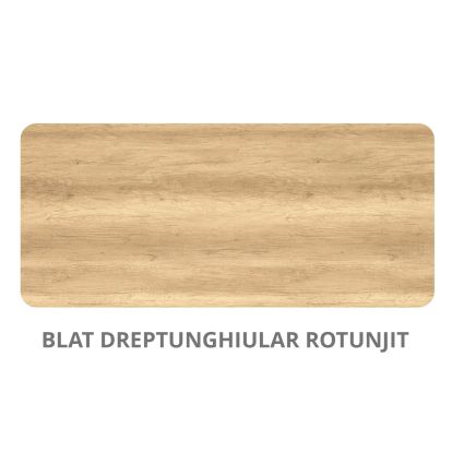 Blat dreptunghiular rotunjit