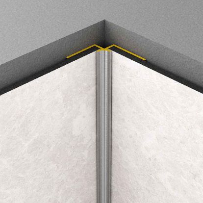 PROFIL AL COLT INTERIOR ROCKO TILES NEGRU 2800 MM