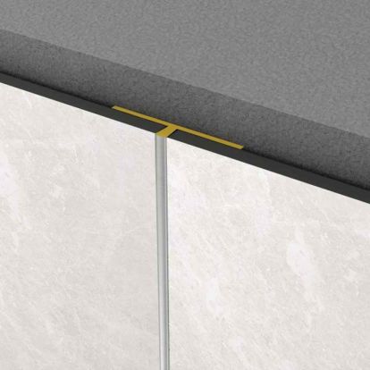 PROFIL AL TIP T ALB ROCKO TILES 2800 MM