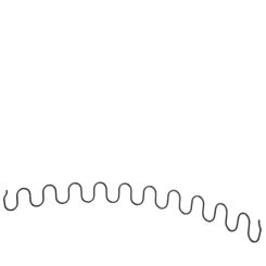 Arc sinusoidal tapiterie 3.8X560MM