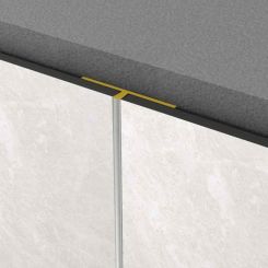 PROFIL AL TIP T ALB ROCKO TILES 2800 MM
