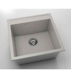 Chiuveta cu o cuva Fat Avangard 51 x 51 cm, light grey 1005