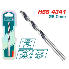 Burghiu pentru metal Hss Total, 8 mm