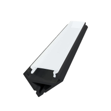 Set profil negru PVC dispersor+alum. pt LED aparent triunghiular 2.5 ml 21589.21.250+21587.20.250 3729
