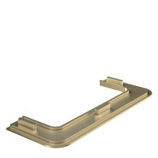 Capac pentru profil aluminiu auriu tip U Gola orizontal 2676 A