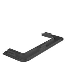 Capac pentru profil aluminiu negru tip U Gola orizontal 2676 A