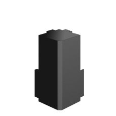 Coltar interior pentru profil aluminiu negru tip L Gola orizontal 2675 A