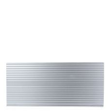 Plinta din plastic H100 3.9 ml, argintiu cu striatii